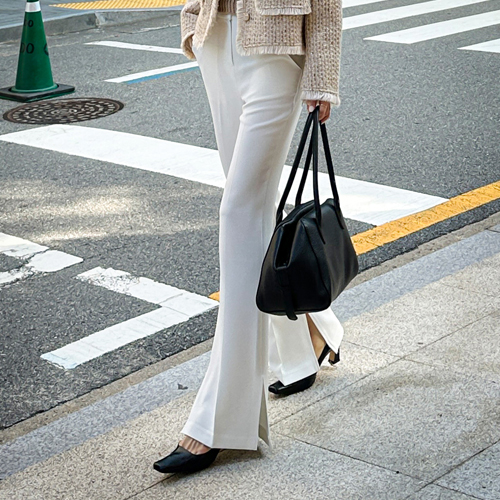 Lang slim slit slacks