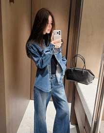 Teno cotton denim shirt