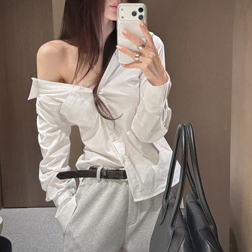 Charon off-shoulder shirt