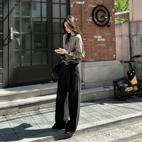 Fancy one-tuck pants