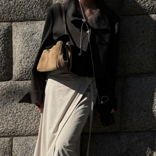 Hote crop double jacket