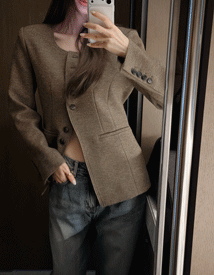 Delma tweed line jacket