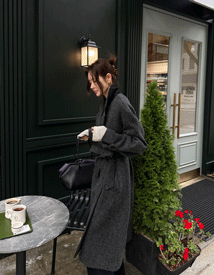 Harris wool raglan coat (wool 100%)