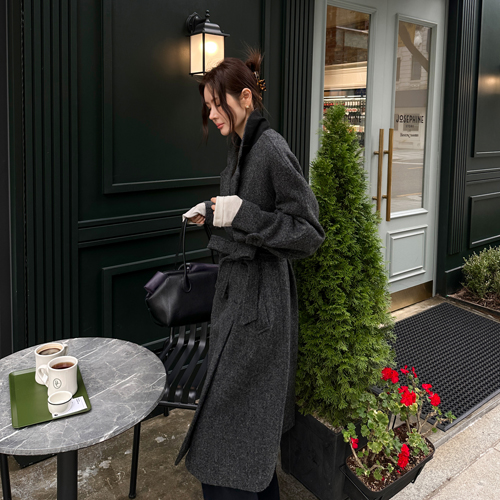 Harris wool raglan coat (wool 100%)