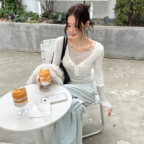 Flue tencel layered tee