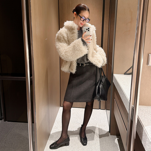 Tomo wool skirt